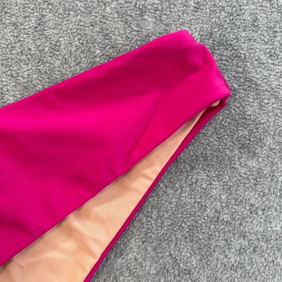 J.Crew Women's Curved Waist Cheeky Bikini Bottom Women's 2X Pink BC125 - Picture 2 of 8